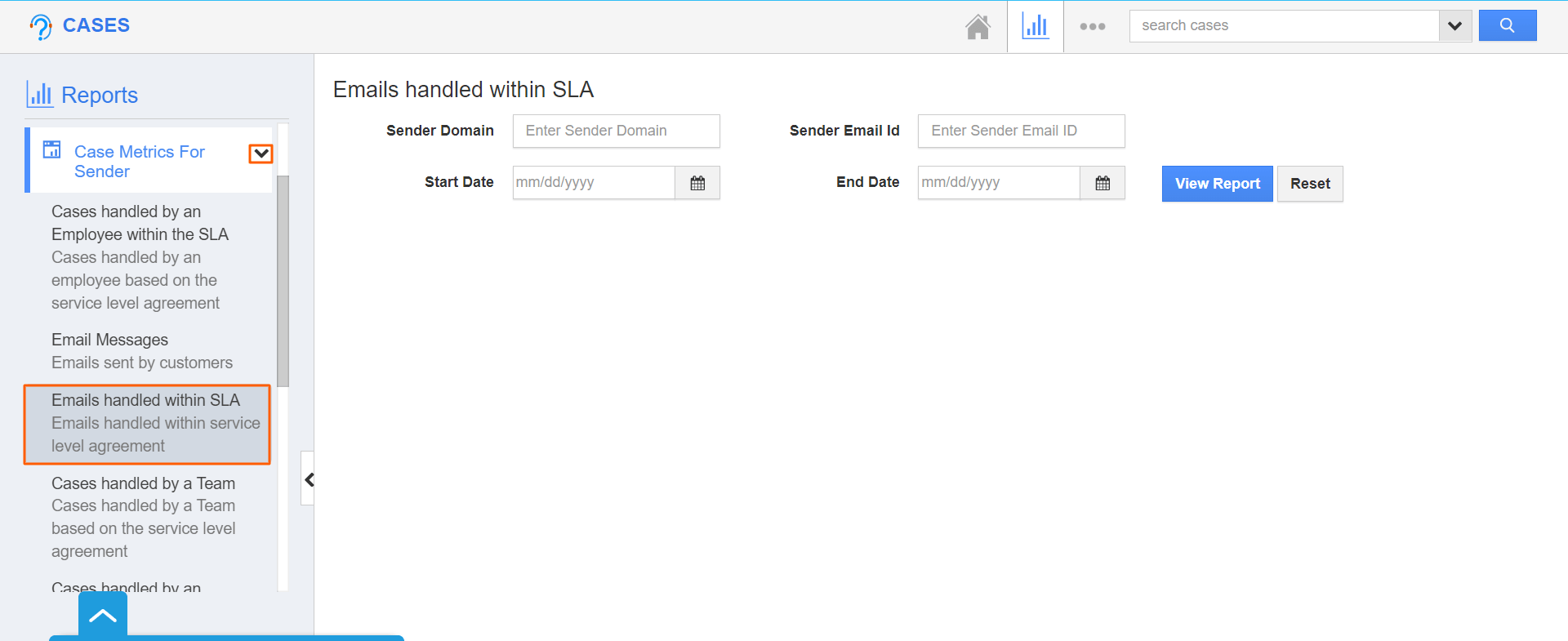Cases - Emails Handled within SLA.png Cases - Emails handled within SLA